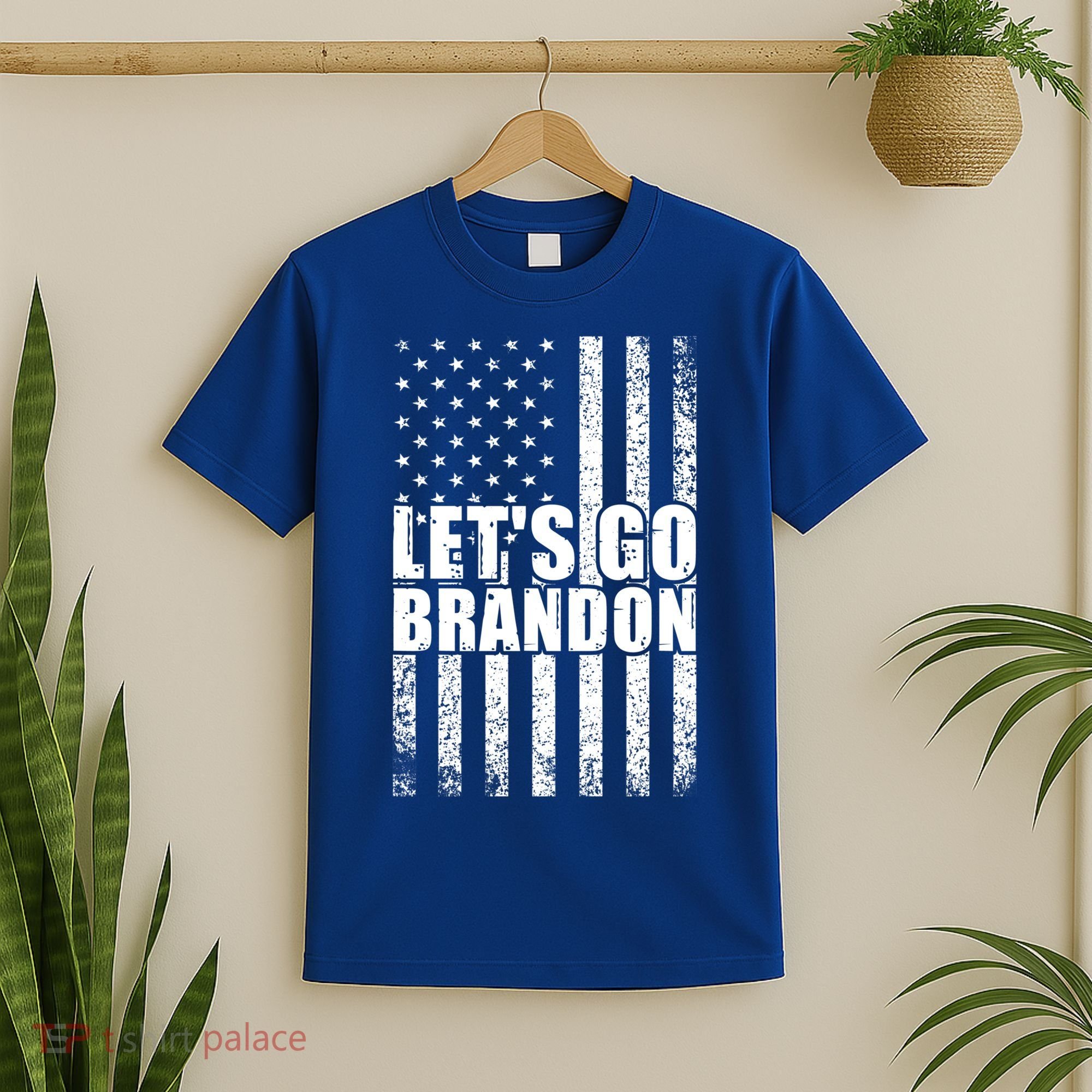 LetS Go Brandon Conservative Anti Liberal Us Flag Gift T-Shirt