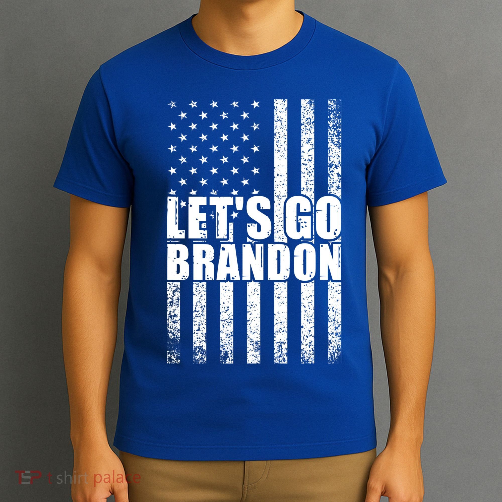 LetS Go Brandon Conservative Anti Liberal Us Flag Gift T-Shirt