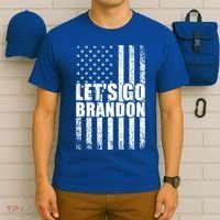 LetS Go Brandon Conservative Anti Liberal Us Flag Gift T-Shirt thumb 6