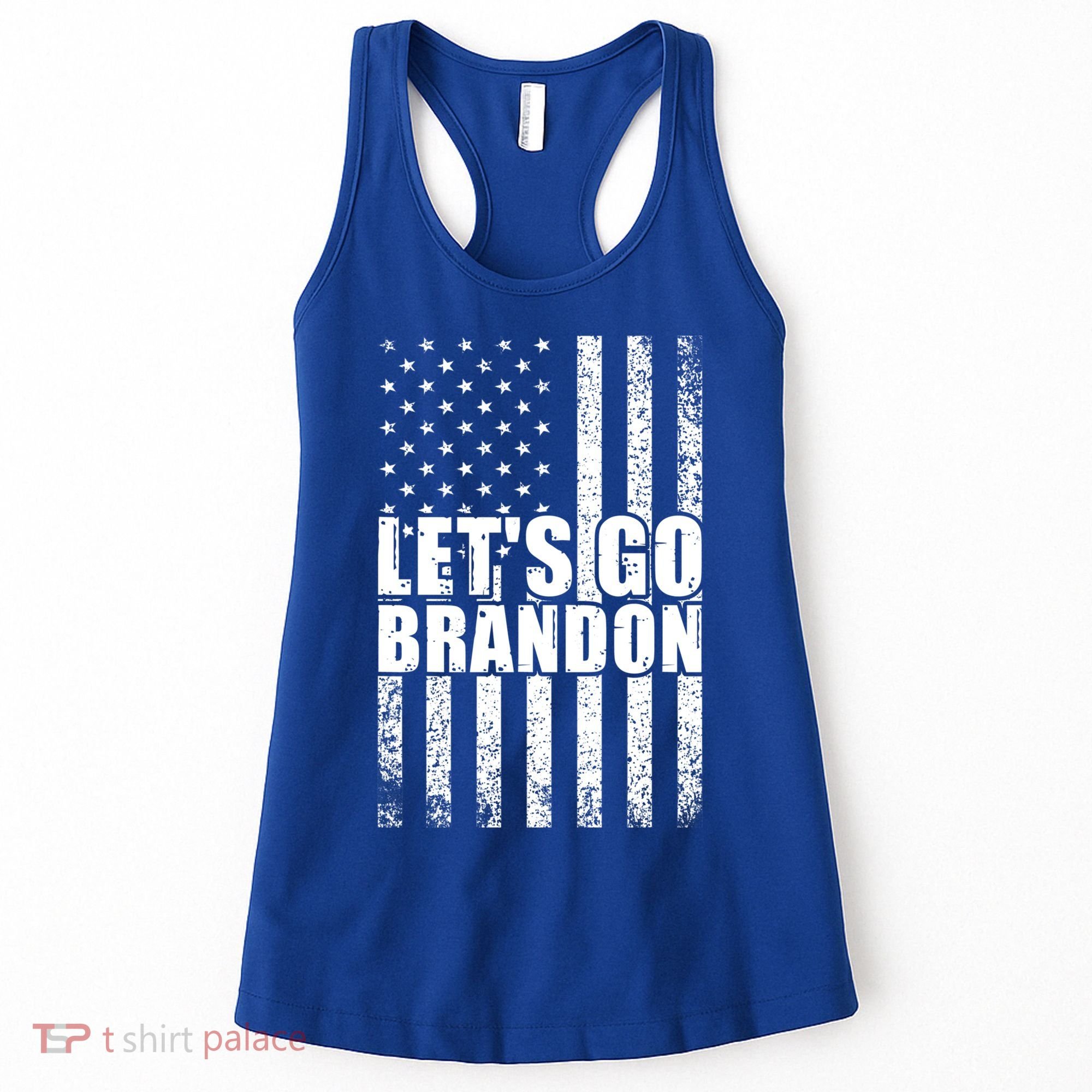 LetS Go Brandon Conservative Anti Liberal Us Flag Gift Women's Tank Top