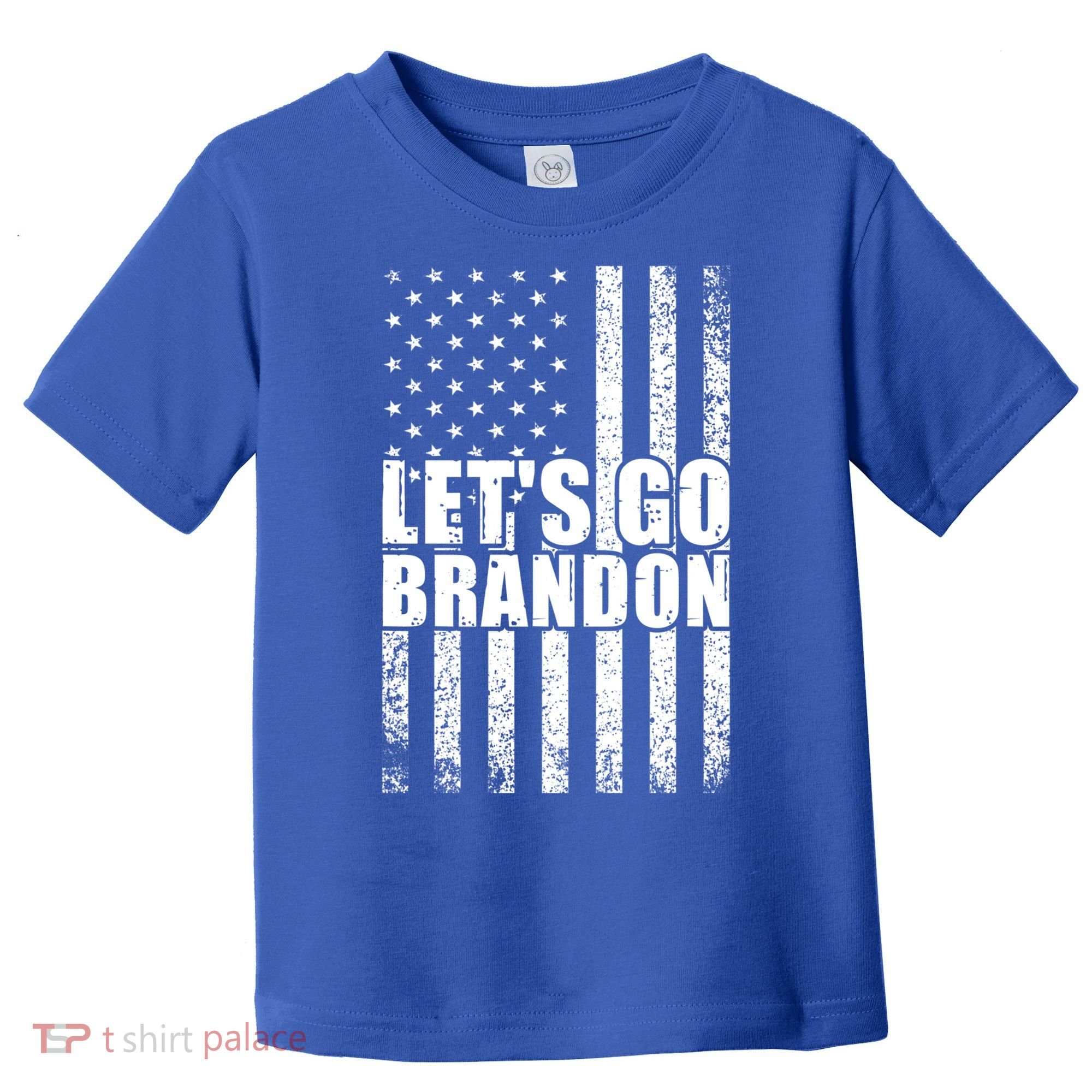 LetS Go Brandon Conservative Anti Liberal Us Flag Gift Toddler T-Shirt