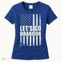 LetS Go Brandon Conservative Anti Liberal Us Flag Gift Women's T-Shirt thumb 0