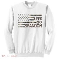 Let's Go Brandon Military Camo FJB Biden Chant Flag Sweatshirt thumb 0