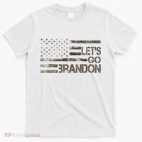 Let's Go Brandon Military Camo FJB Biden Chant Flag T-Shirt thumb 0