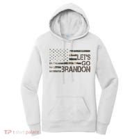 Let's Go Brandon Military Camo FJB Biden Chant Flag Women's Hoodie thumb 0