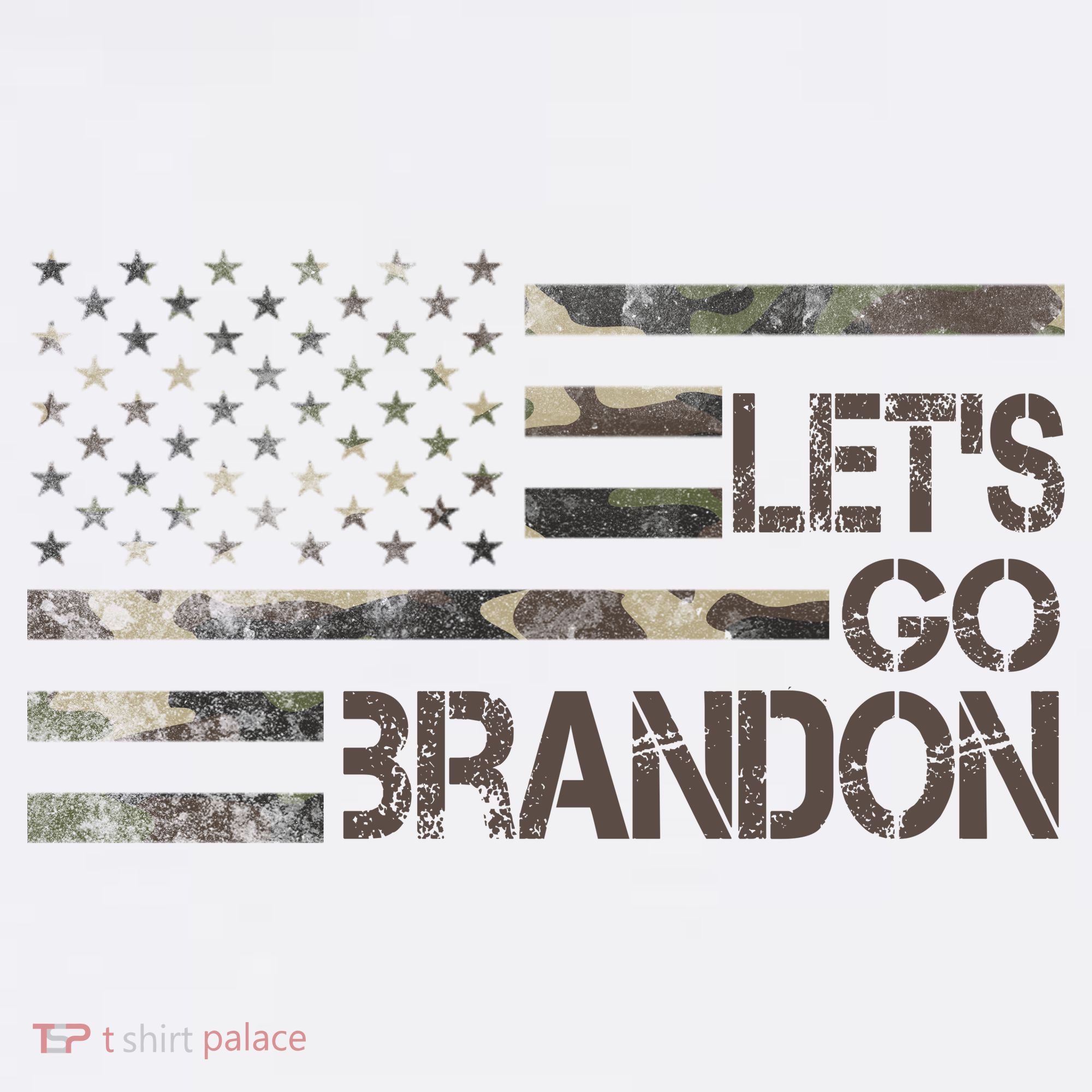 Let's Go Brandon Military Camo FJB Biden Chant Flag Women's Hoodie