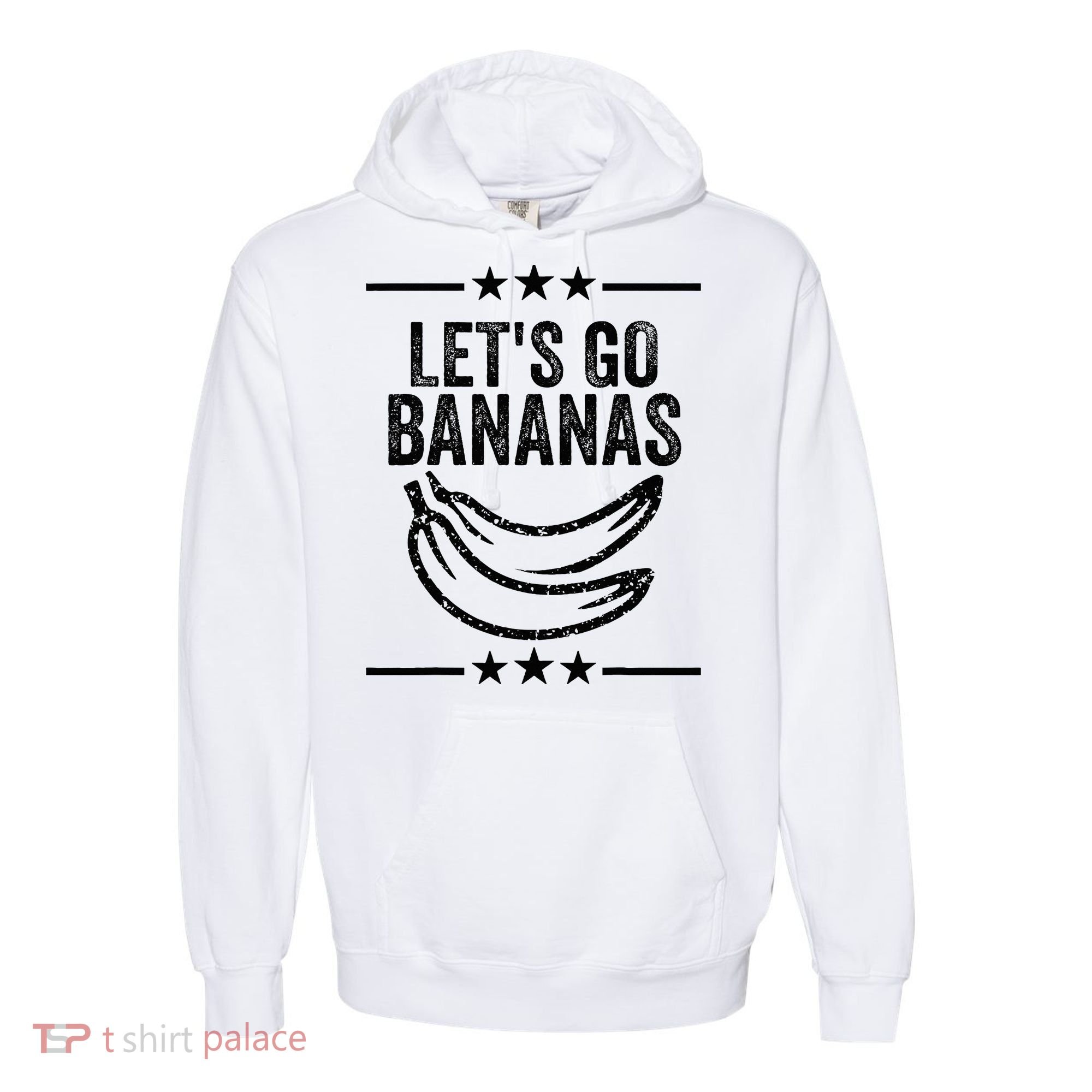 Lets Go Bananas Comfort Colors Garment-Dyed Hooded Sweatshirt
