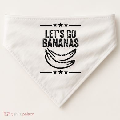 Lets Go Bananas USA-Made Doggie Bandana