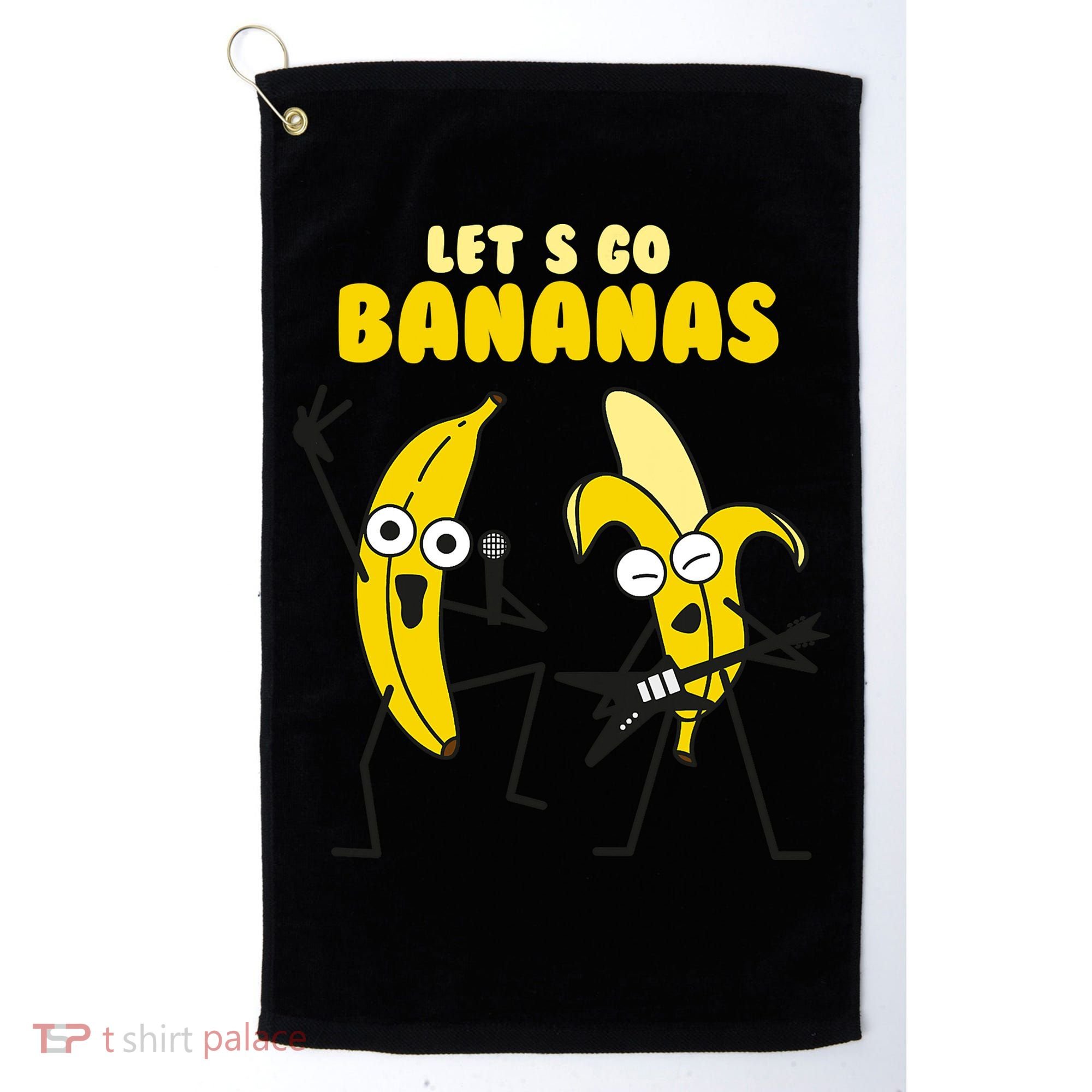 Let's Go Banana Squad Funny Dancing Banana Golf Towel