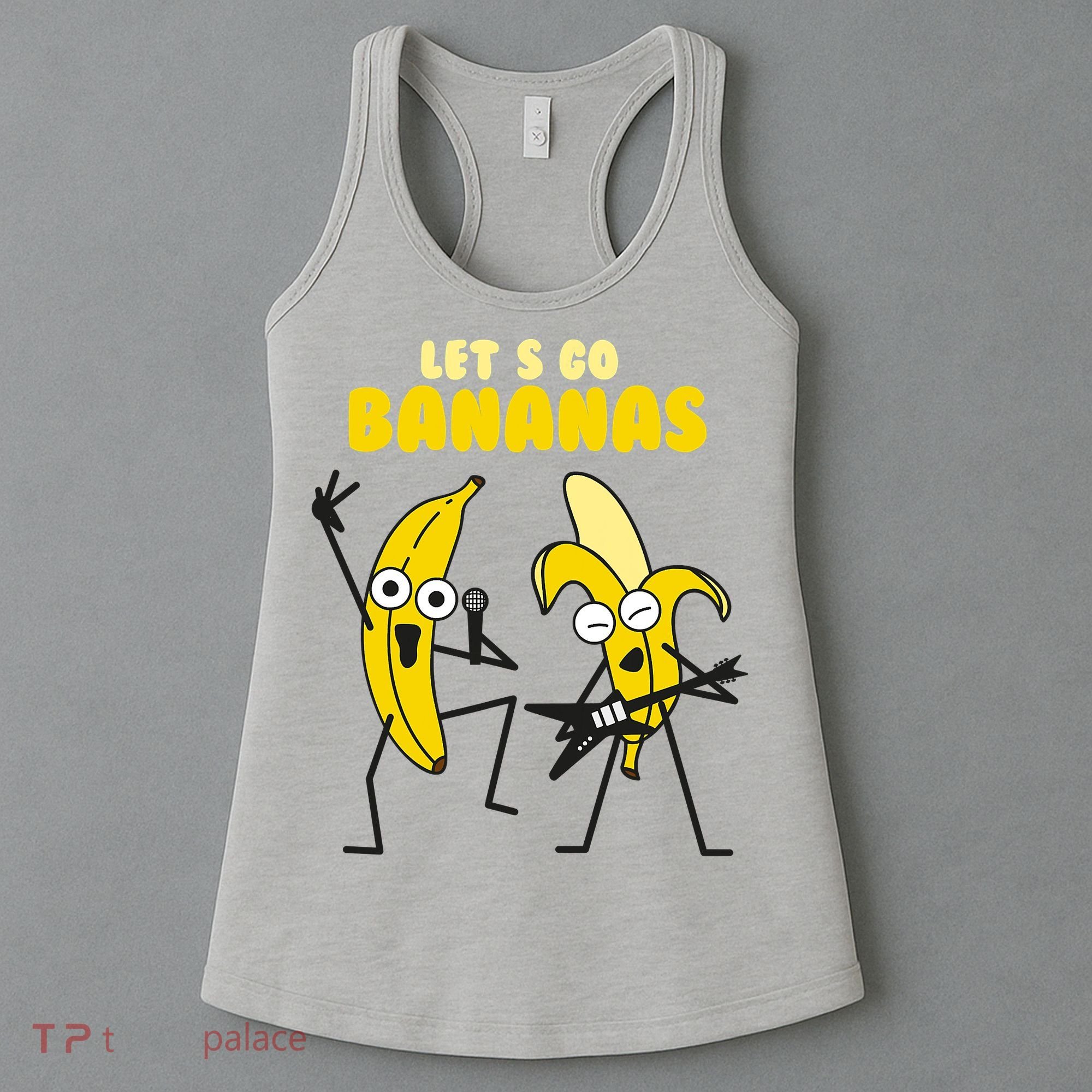 Let's Go Banana Squad Funny Dancing Banana Women's Tank Top