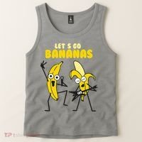 Let's Go Banana Squad Funny Dancing Banana Tank Top thumb 2