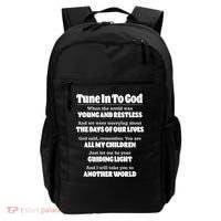 Let God Be Your Guide Classic Tv Soap Operas Backpack thumb 0