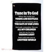 Let God Be Your Guide Classic Tv Soap Operas Golf Towel thumb 0