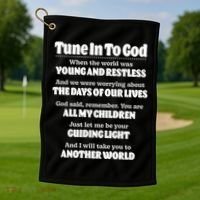 Let God Be Your Guide Classic Tv Soap Operas Golf Towel thumb 2