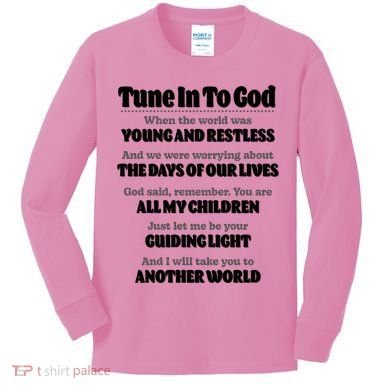 Let God Be Your Guide Classic Tv Soap Operas Kids Long Sleeve Shirt