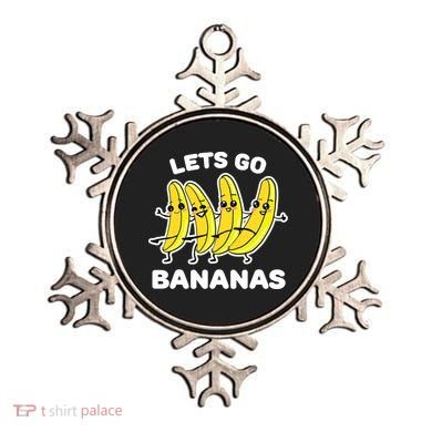 Let's Go Banana Squad Funny Dancing Banana Matching Team Ornament