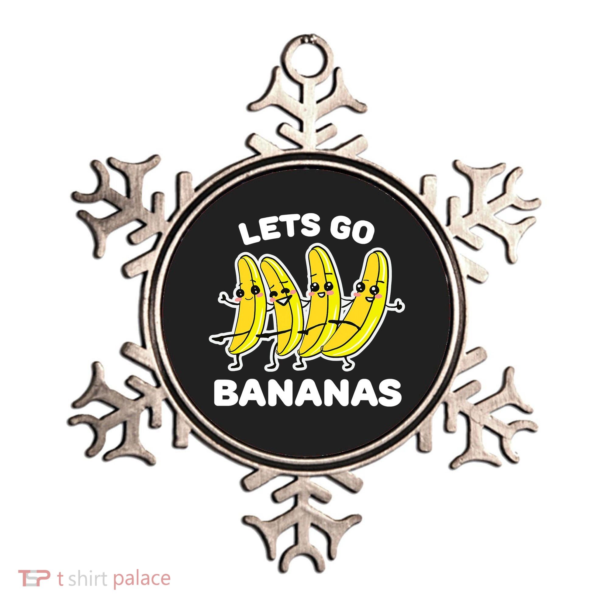 Let's Go Banana Squad Funny Dancing Banana Matching Team Ornament