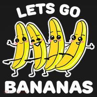 Let's Go Banana Squad Funny Dancing Banana Matching Team Ornament thumb 1
