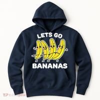 Let's Go Banana Squad Funny Dancing Banana Matching Team Hoodie thumb 0