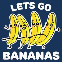 Let's Go Banana Squad Funny Dancing Banana Matching Team Apron thumb 3