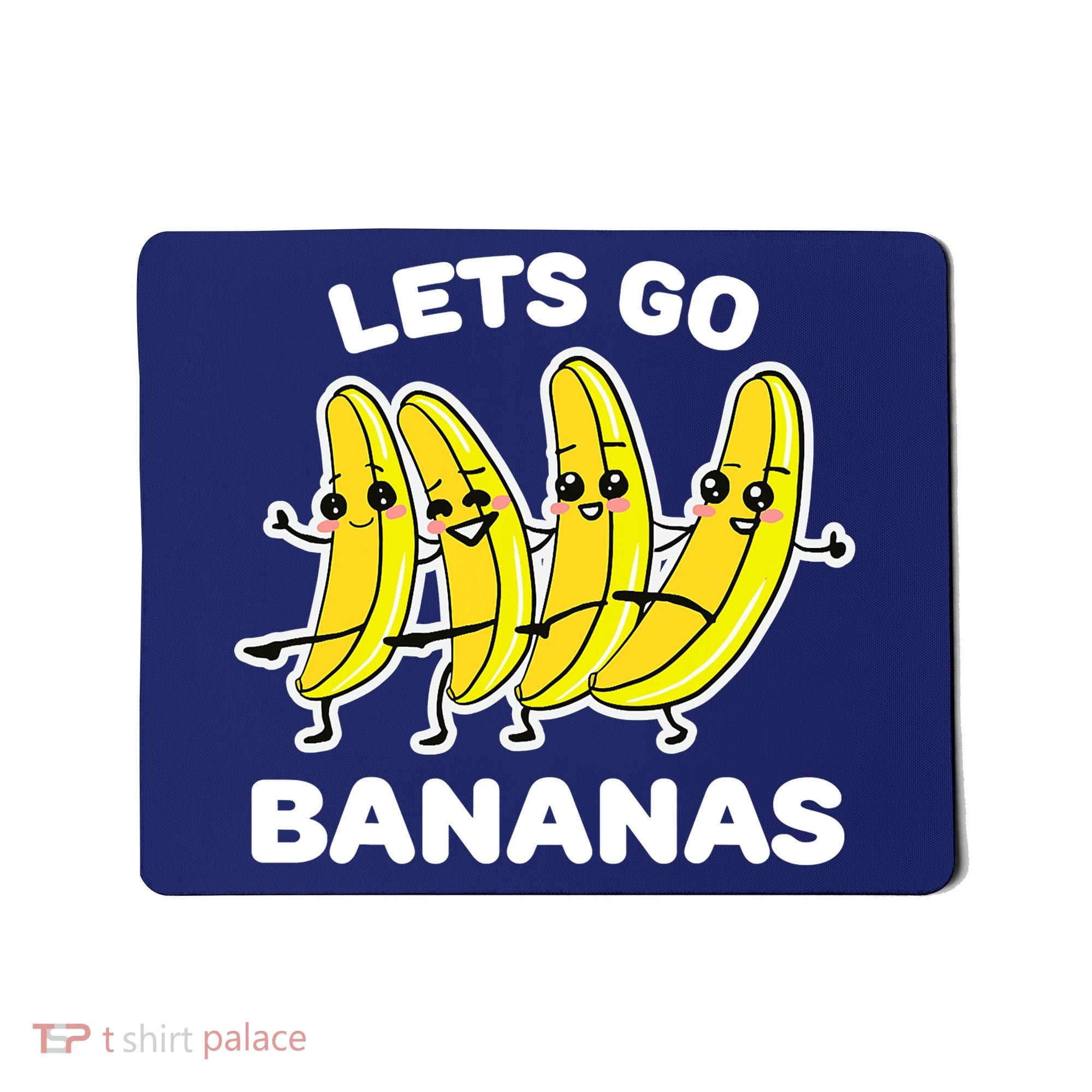 Let's Go Banana Squad Funny Dancing Banana Matching Team Mousepad