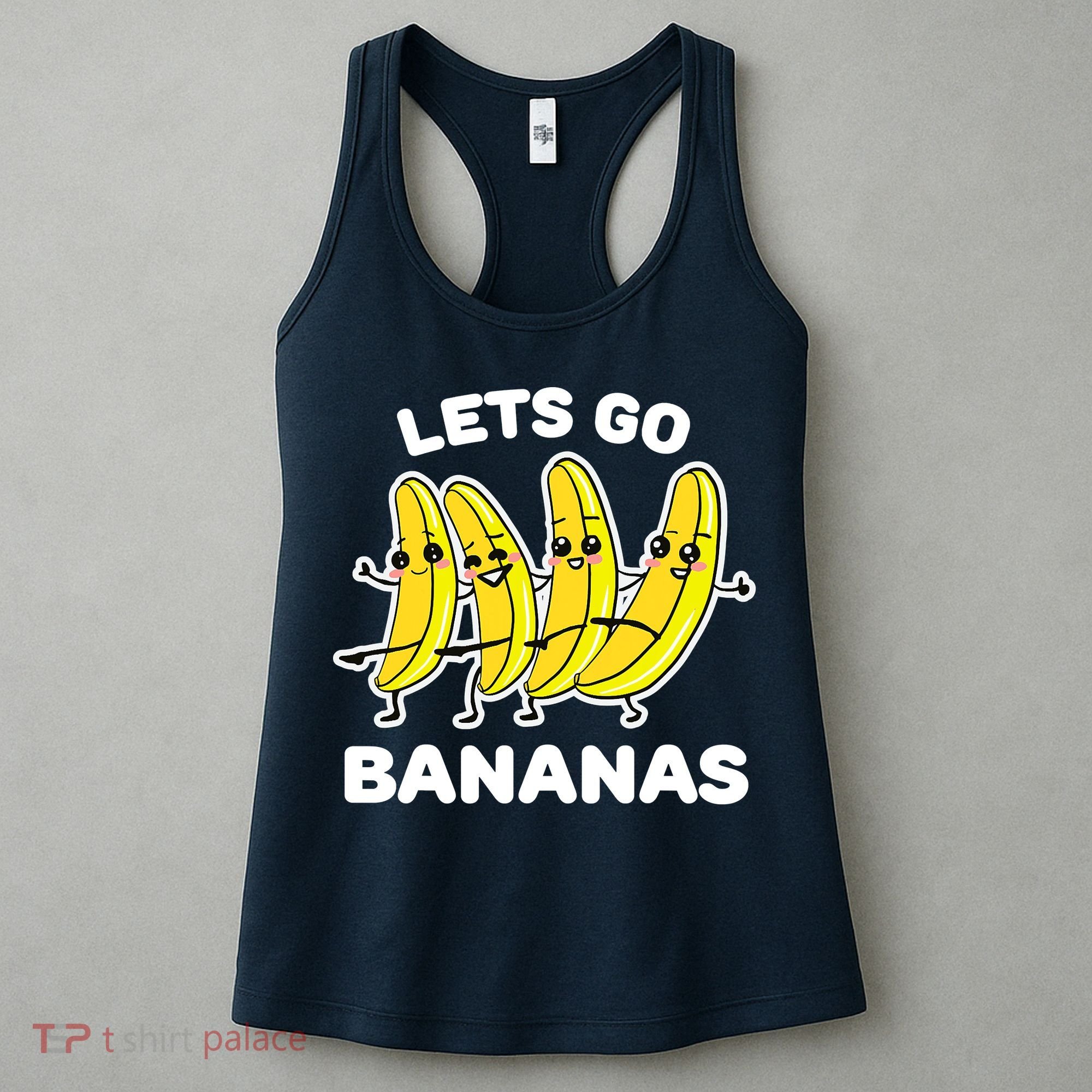 Let's Go Banana Squad Funny Dancing Banana Matching Team Women's Tank Top