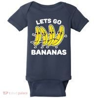 Let's Go Banana Squad Funny Dancing Banana Matching Team Baby Bodysuit thumb 0