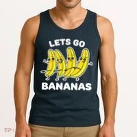 Let's Go Banana Squad Funny Dancing Banana Matching Team Tank Top thumb 3