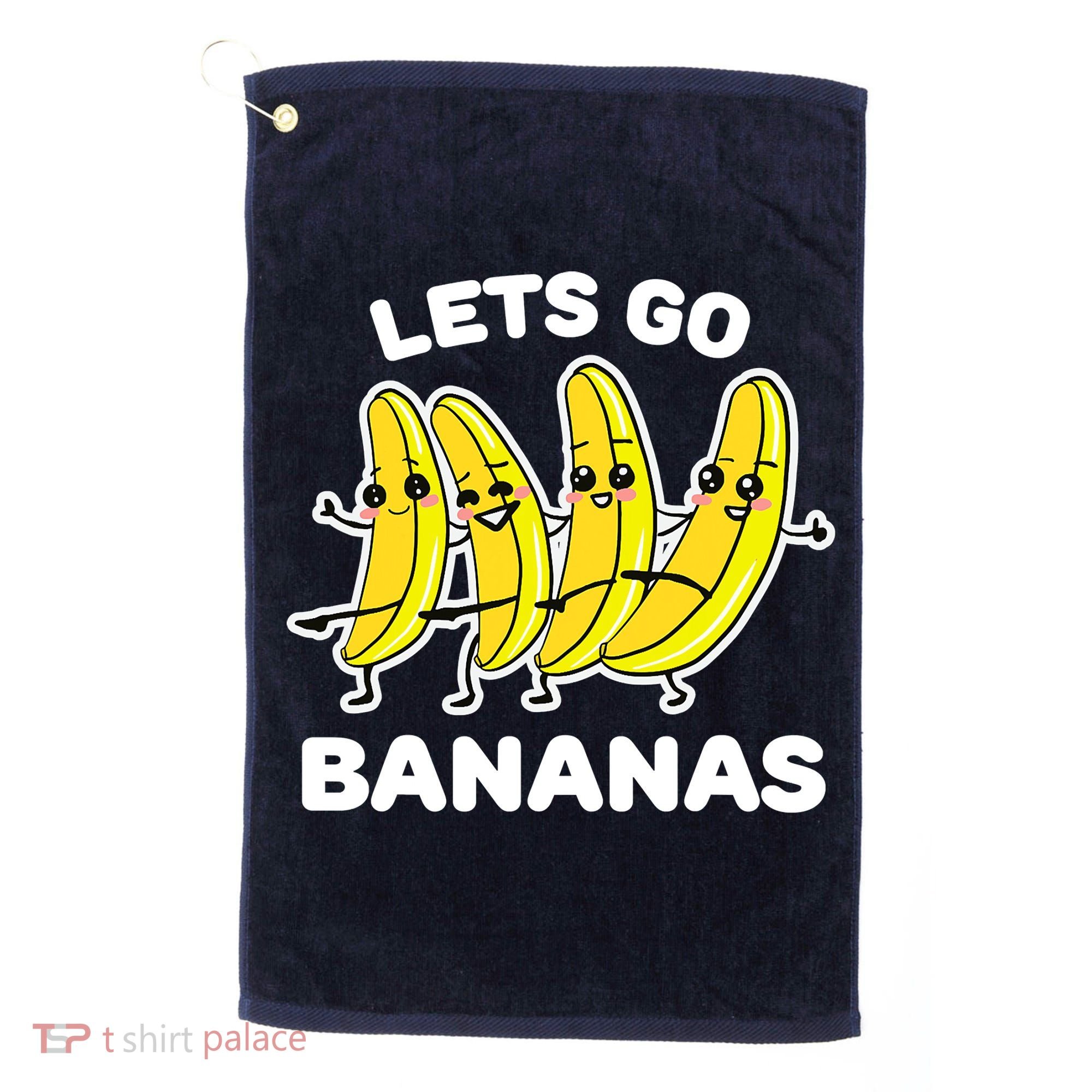 Let's Go Banana Squad Funny Dancing Banana Matching Team Golf Towel