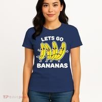 Let's Go Banana Squad Funny Dancing Banana Matching Team Women's T-Shirt thumb 4