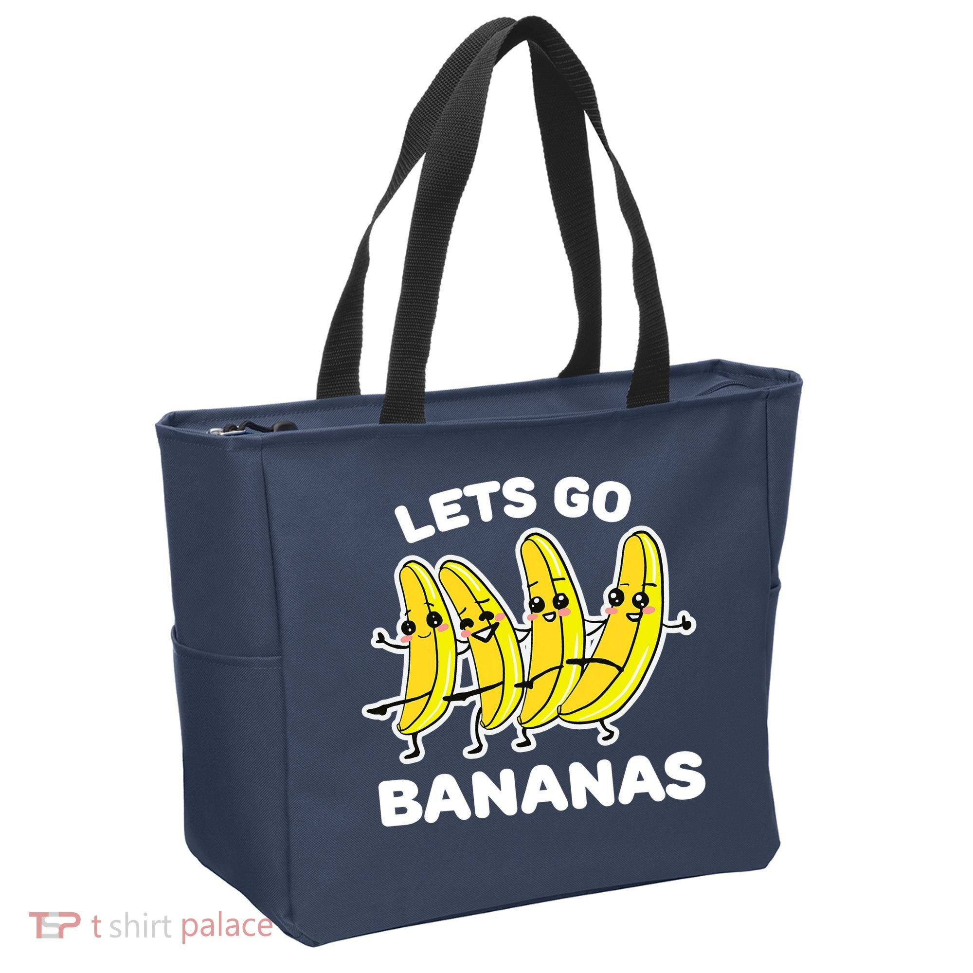 Let's Go Banana Squad Funny Dancing Banana Matching Team Tote Bag