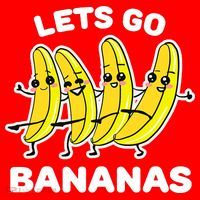 Let's Go Banana Squad Funny Dancing Banana Matching Team Santa Hat thumb 1