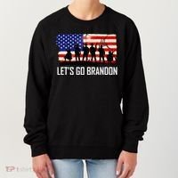 Let's Go Brandon Military Troops American Flag Women's Sweatshirt thumb 0