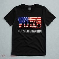 Let's Go Brandon Military Troops American Flag T-Shirt thumb 5