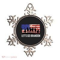 Let's Go Brandon Military Troops American Flag Ornament thumb 0