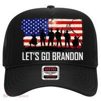 Let's Go Brandon Military Troops American Flag Hat thumb 0