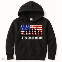 Let's Go Brandon Military Troops American Flag Kids Hoodie thumb 0