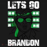 Lets Go Brandon St Patrick's Day Trump Beer America Flag Women's Tank Top thumb 5