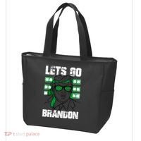 Lets Go Brandon St Patrick's Day Trump Beer America Flag Tote Bag thumb 3