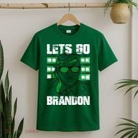 Lets Go Brandon St Patrick's Day Trump Beer America Flag T-Shirt thumb 2