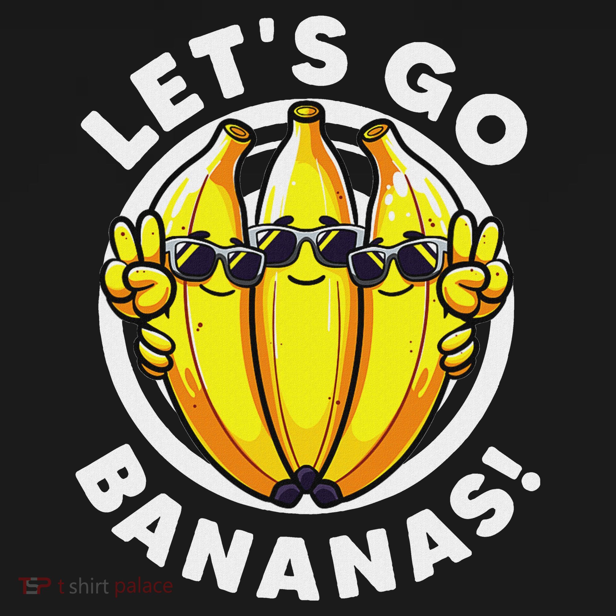 Lets Go Bananas Cute Yellow Banana Lover Fruit Funny Bananas Women's Tank Top