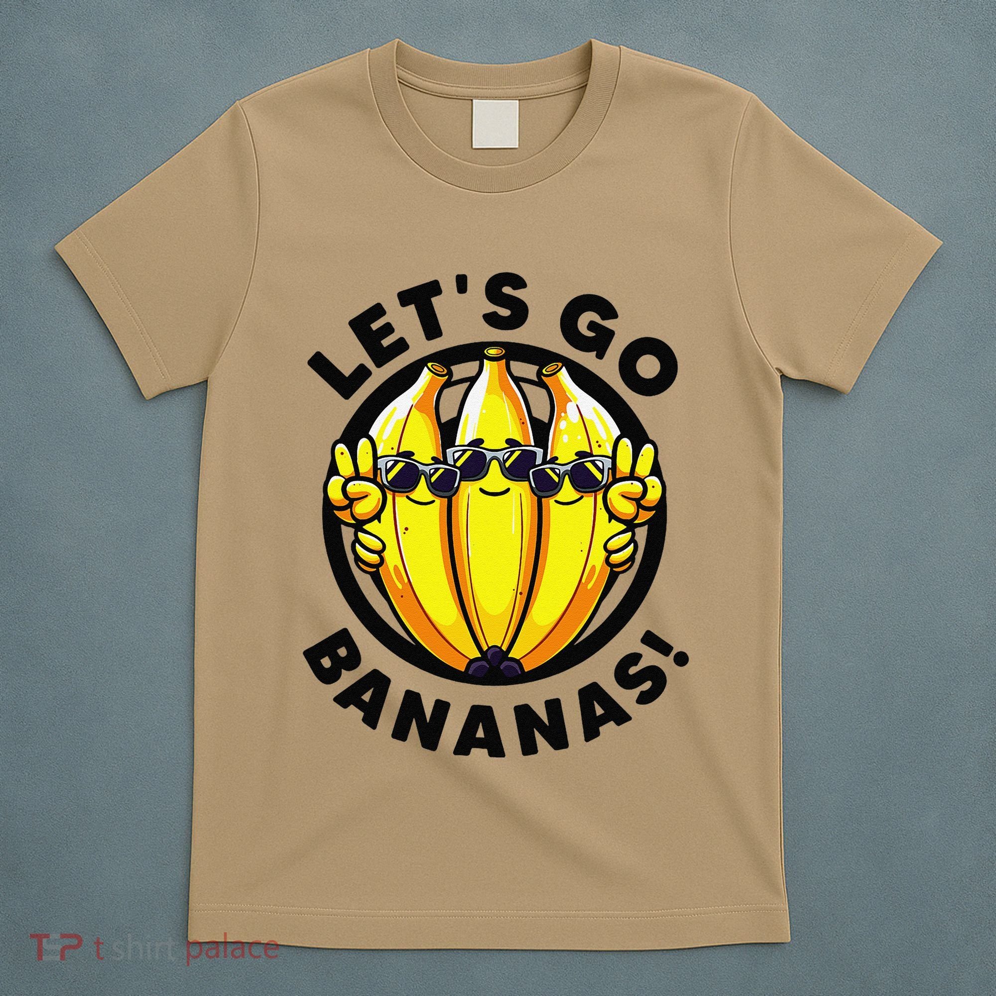 Lets Go Bananas Cute Yellow Banana Lover Fruit Funny Bananas T-Shirt