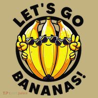 Lets Go Bananas Cute Yellow Banana Lover Fruit Funny Bananas T-Shirt thumb 7