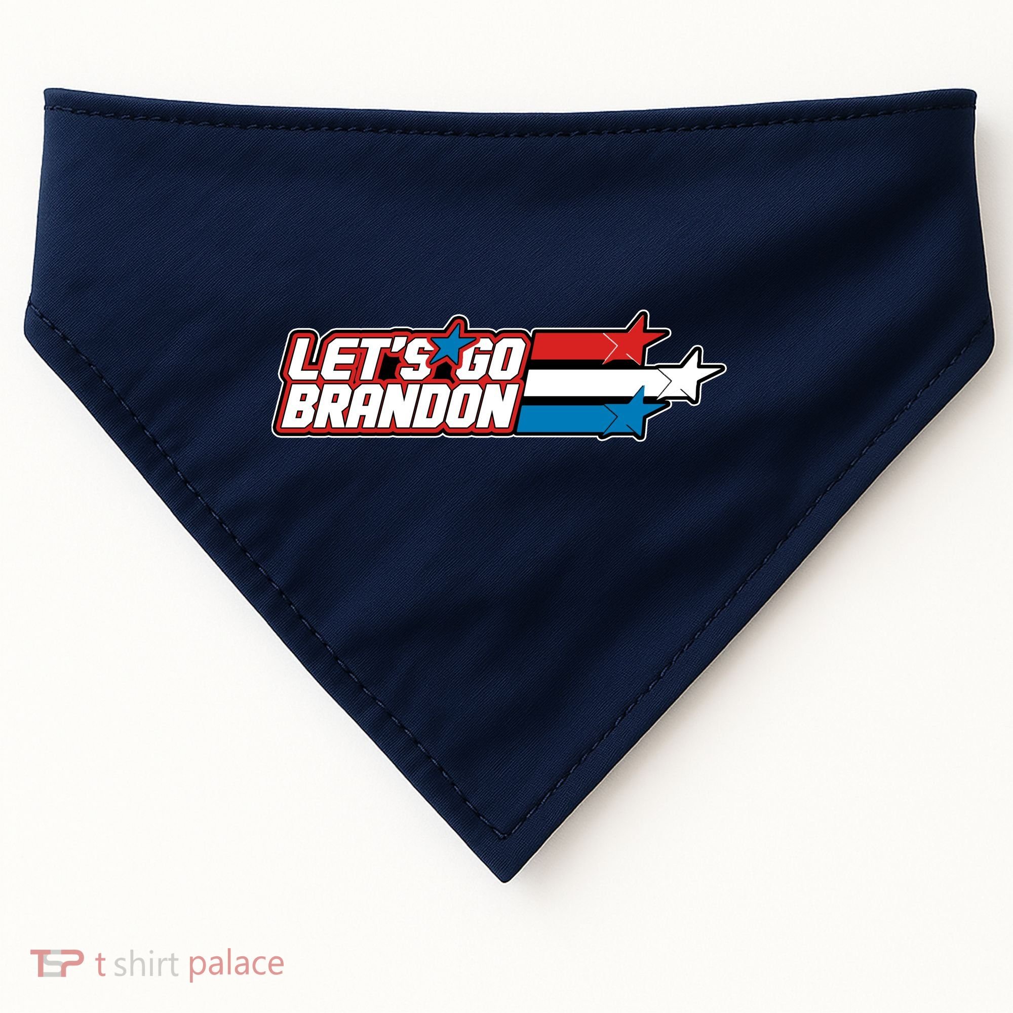 Let's Go Brandon LGB Star Logo USA-Made Doggie Bandana