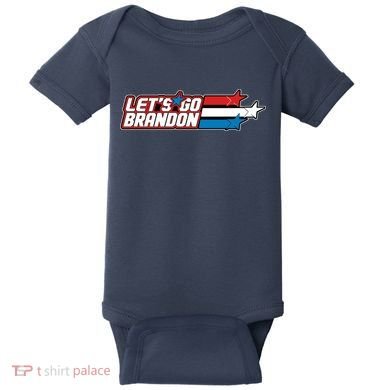 Let's Go Brandon LGB Star Logo Baby Bodysuit