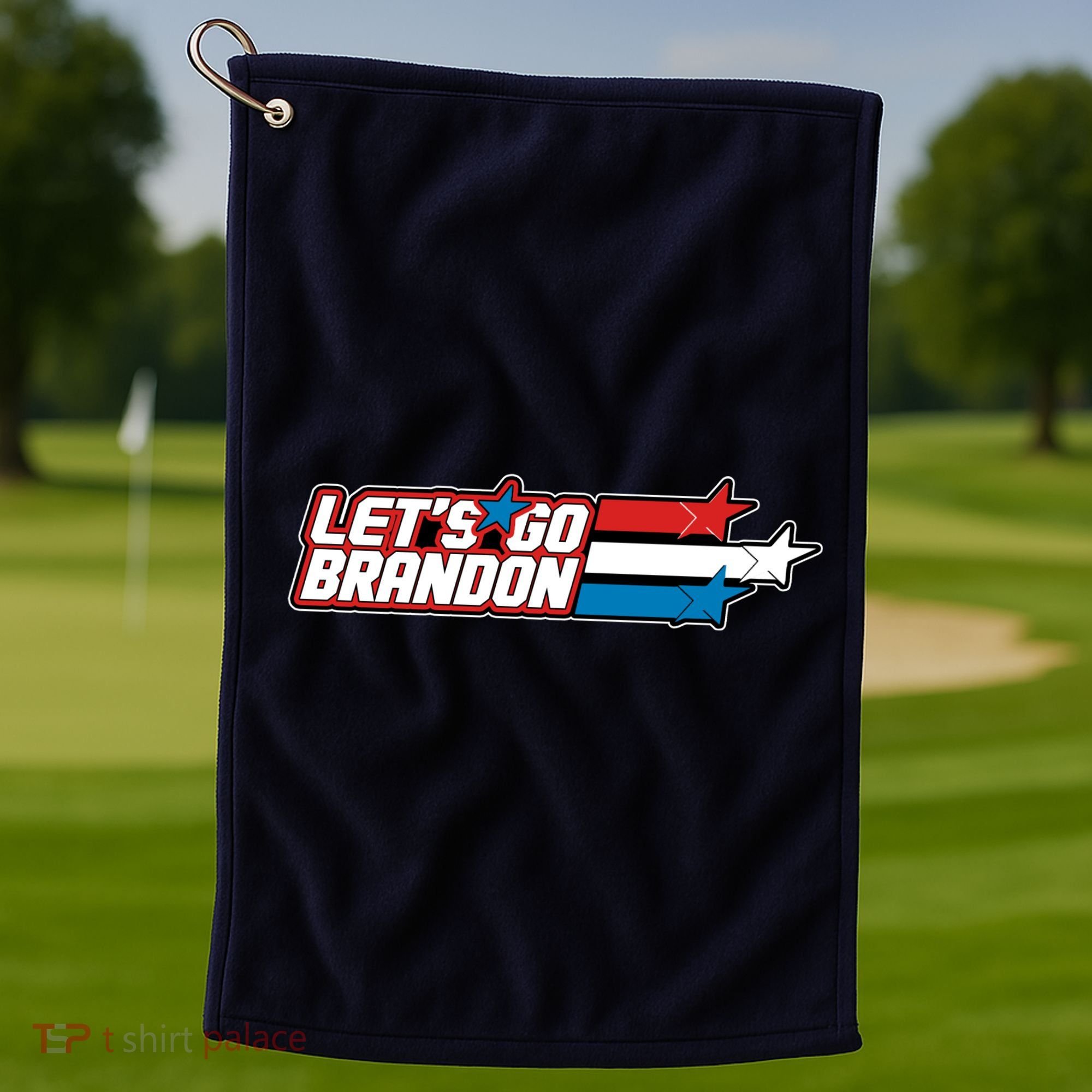 Let's Go Brandon LGB Star Logo Golf Towel