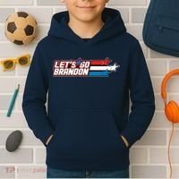 Let's Go Brandon LGB Star Logo Kids Hoodie thumb 2