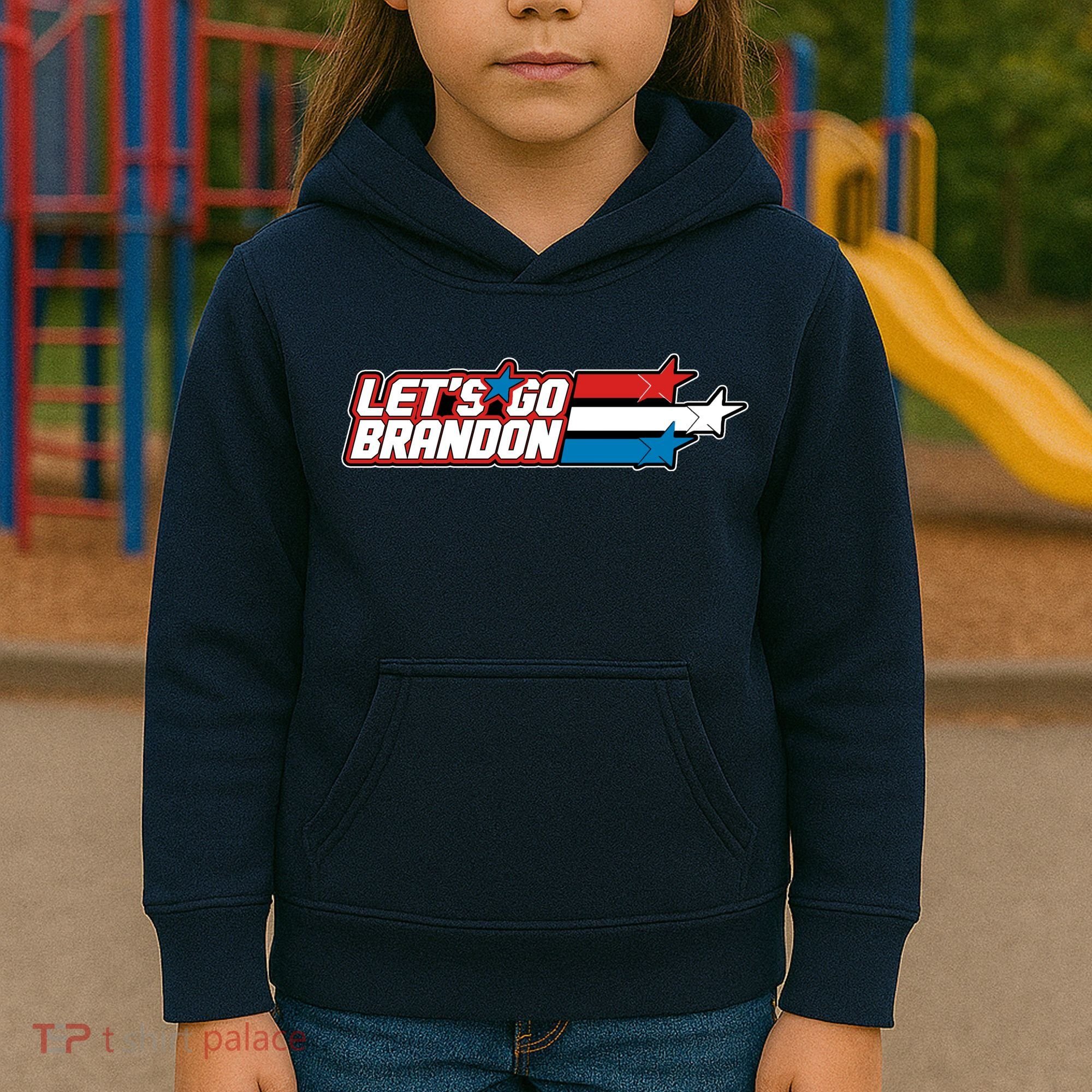 Let's Go Brandon LGB Star Logo Kids Hoodie