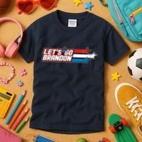 Let's Go Brandon LGB Star Logo Kids T-Shirt thumb 3