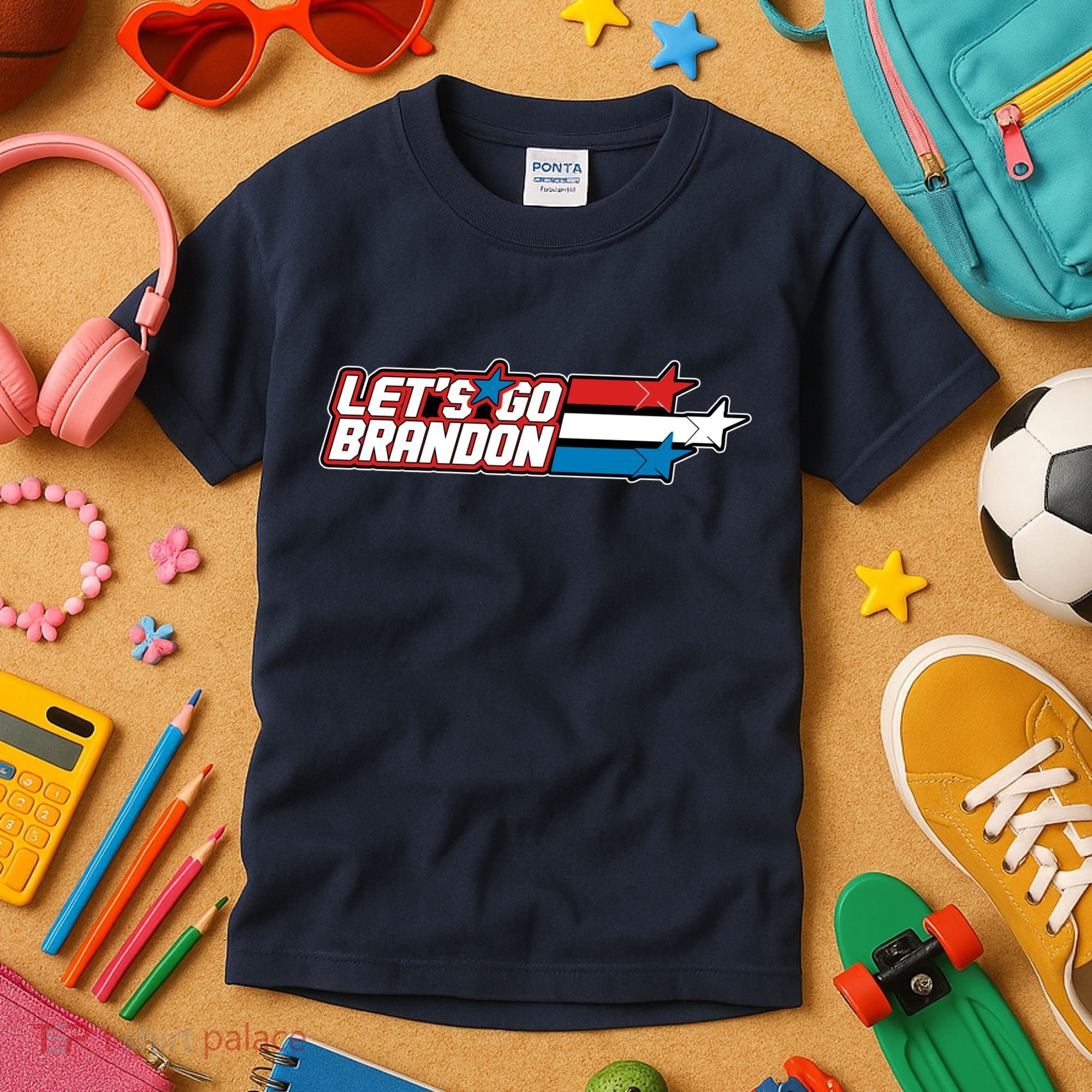 Let's Go Brandon LGB Star Logo Kids T-Shirt